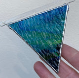 Textured Peacock Glass Bunting (2)