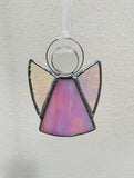 Pink Stained Glass Angel