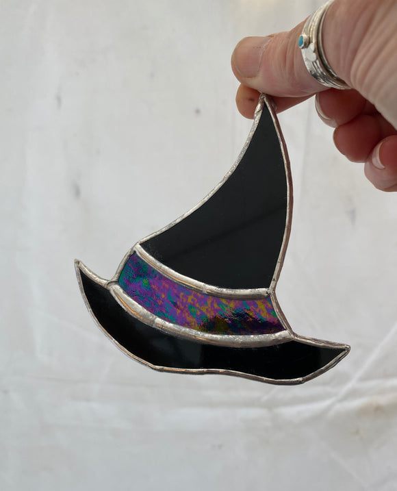 Iridescent Black Witches  Hat