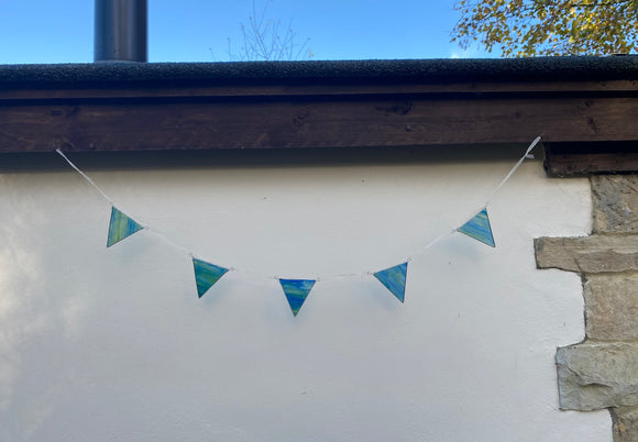 Peacock glass Bunting (2)