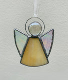 Cream Stained Glass Angel